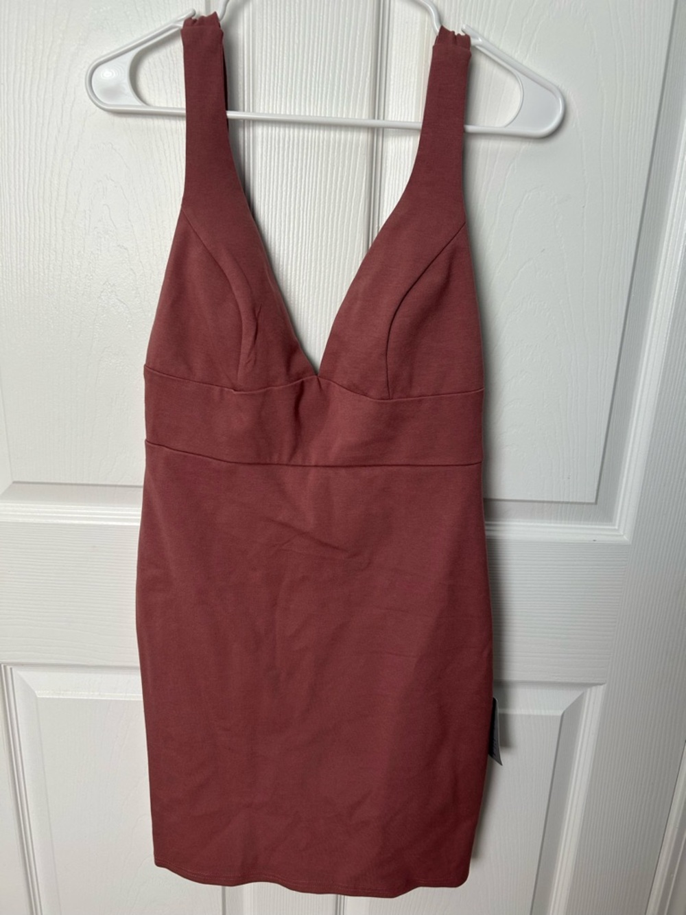 Lulus Pink Sleeveless Open Back Bodycon Mini Dress Size Med NWT